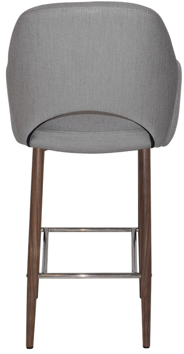 Stool Albury Arm 750 Metal Light Walnut - Gravity