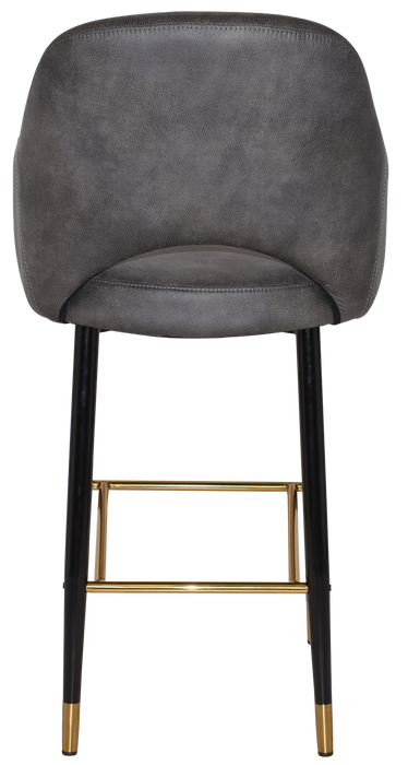 Stool Albury Arm 750 Metal Black Brass - Eastwood