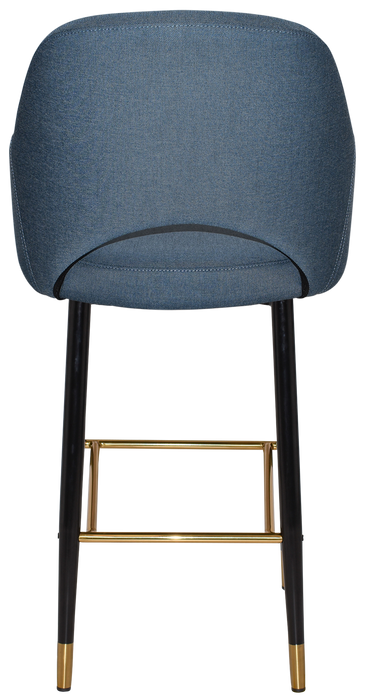 Stool Albury Arm 750 Metal Black Brass - Gravity