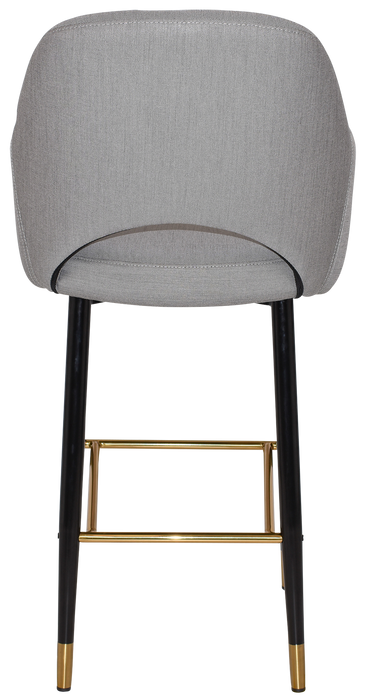 Stool Albury Arm 750 Metal Black Brass - Gravity