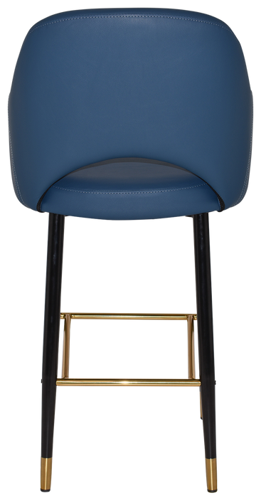 Stool Albury Arm 750 Metal Black Brass - Vinyl