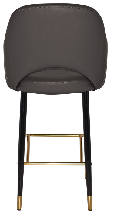 Stool Albury Arm 750 Metal Black Brass - Vinyl