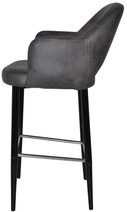 Stool Albury Arm 750 Metal Black