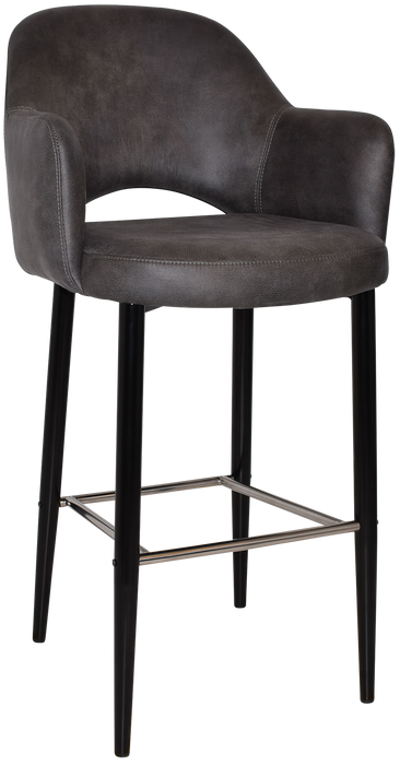 Stool Albury Arm 750 Metal Black