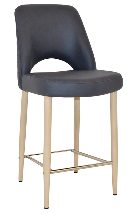 Stool Albury Side 650 Metal Birch - Pelle/Benito