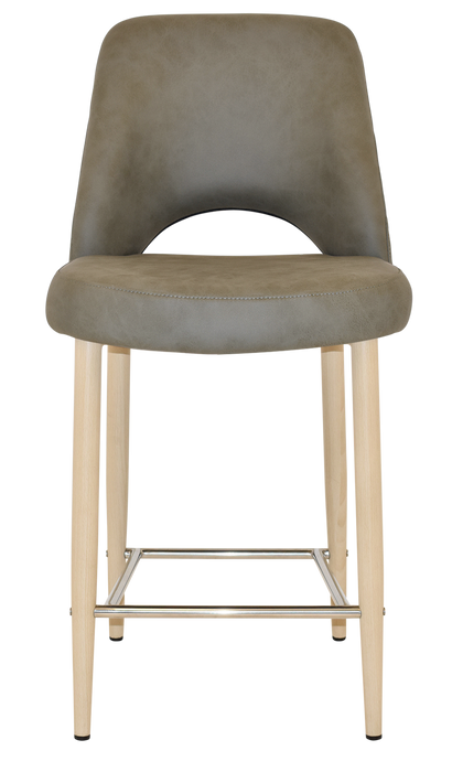 Stool Albury Side 650 Metal Birch - Pelle/Benito