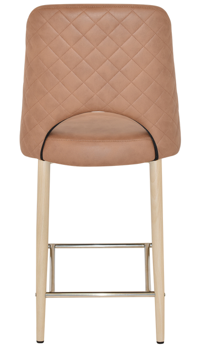 Stool Albury Side 650 Metal Birch - Pelle/Benito