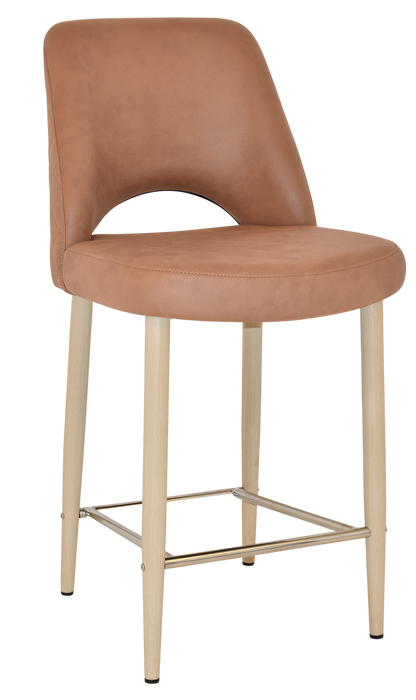 Stool Albury Side 650 Metal Birch - Pelle/Benito