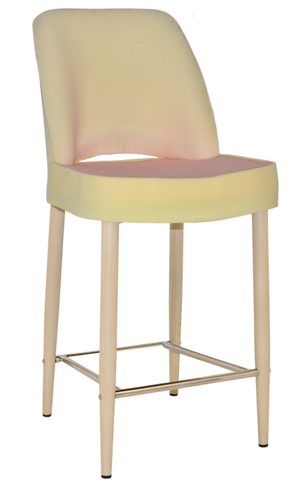 Stool Albury Side 650 Metal Birch - Unupholstered