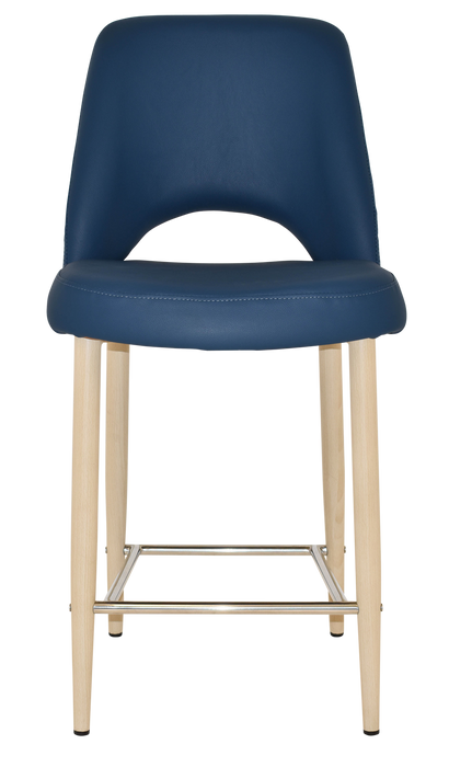 Stool Albury Side 650 Metal Birch - Vinyl