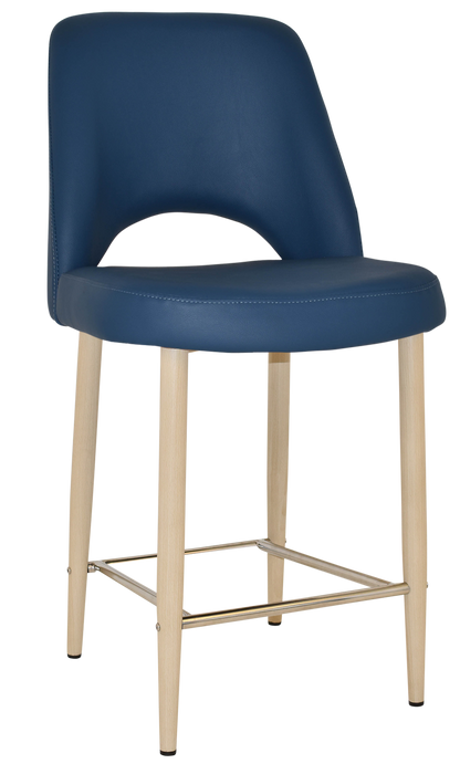 Stool Albury Side 650 Metal Birch - Vinyl