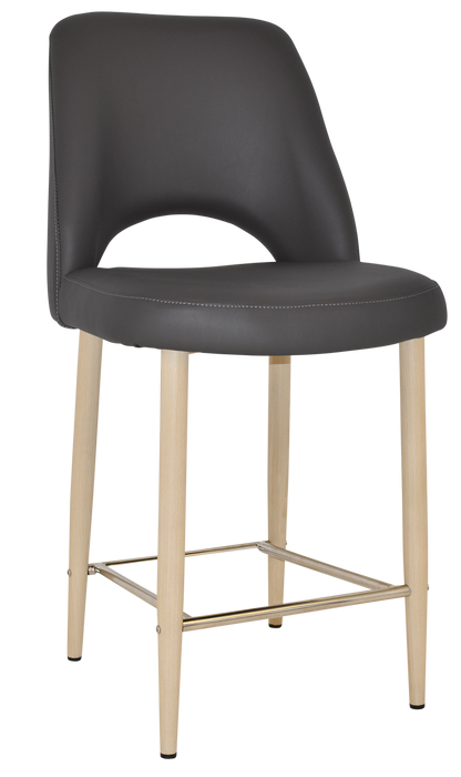 Stool Albury Side 650 Metal Birch - Vinyl