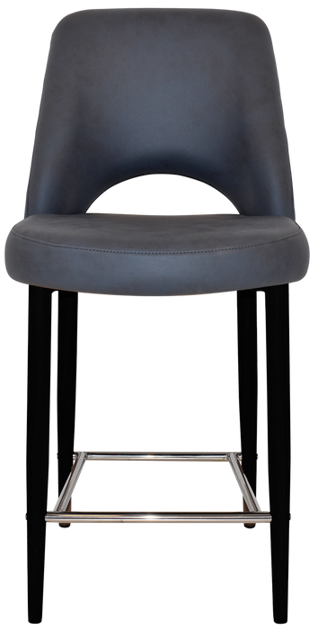 Stool Albury Side 650 Metal Black - Pelle/Benito