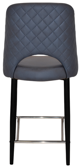 Stool Albury Side 650 Metal Black - Pelle/Benito