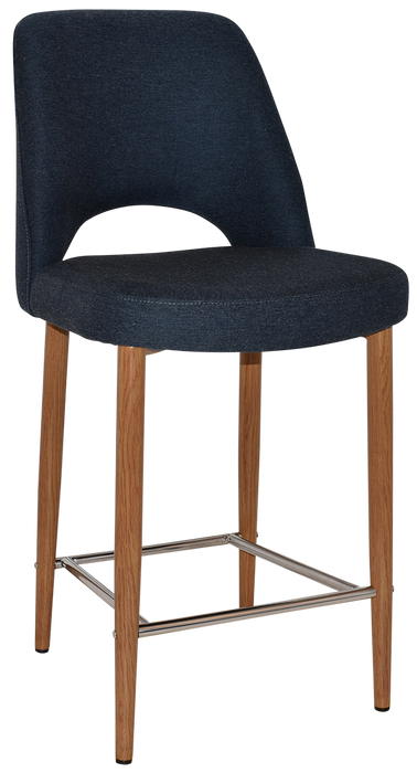 Stool Albury Side 650 Metal Light Oak - Gravity