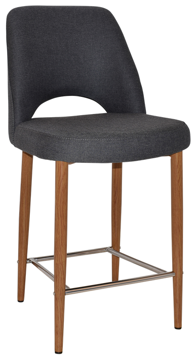 Stool Albury Side 650 Metal Light Oak - Gravity