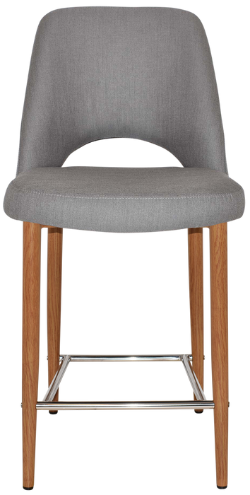 Stool Albury Side 650 Metal Light Oak - Gravity