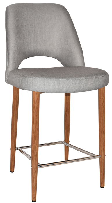 Stool Albury Side 650 Metal Light Oak - Gravity