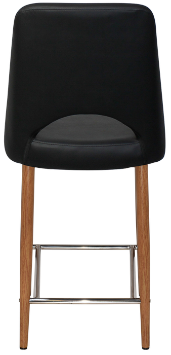 Stool Albury Side 650 Metal Light Oak - Vinyl