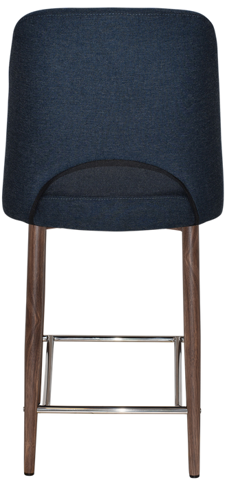 Stool Albury Side 650 Metal Light Walnut - Gravity