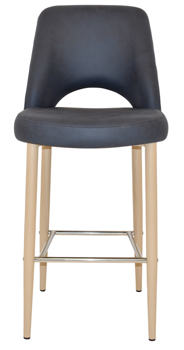 Stool Albury Side 750 Metal Birch - Pelle/Benito