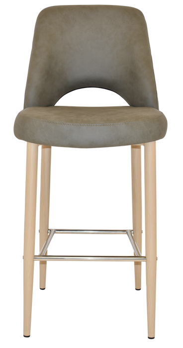 Stool Albury Side 750 Metal Birch - Pelle/Benito