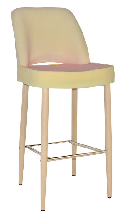 Stool Albury Side 750 Metal Birch - Unupholstered