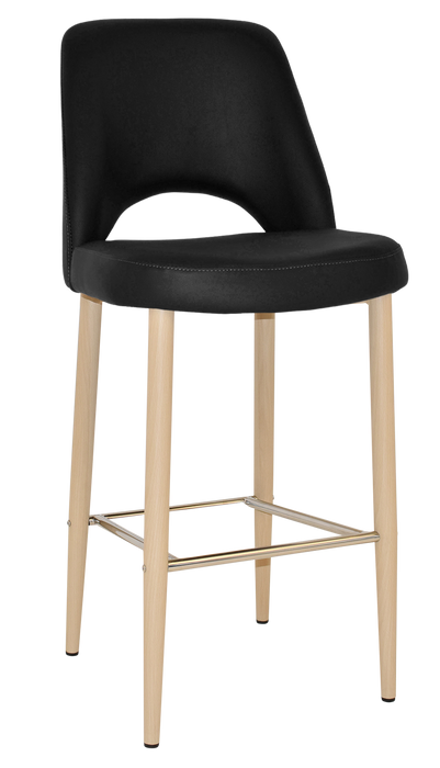 Stool Albury Side 750 Metal Birch - Vinyl