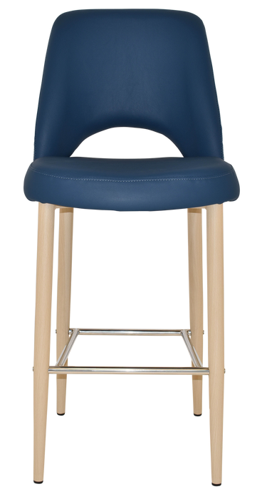 Stool Albury Side 750 Metal Birch - Vinyl