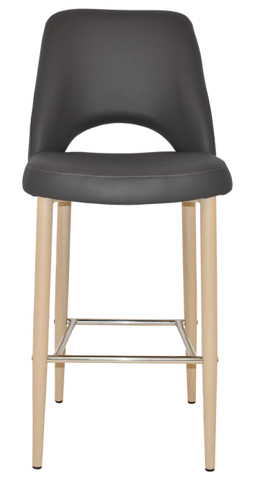 Stool Albury Side 750 Metal Birch - Vinyl