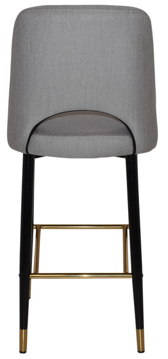 Stool Albury Side 750 Metal Black Brass - Gravity