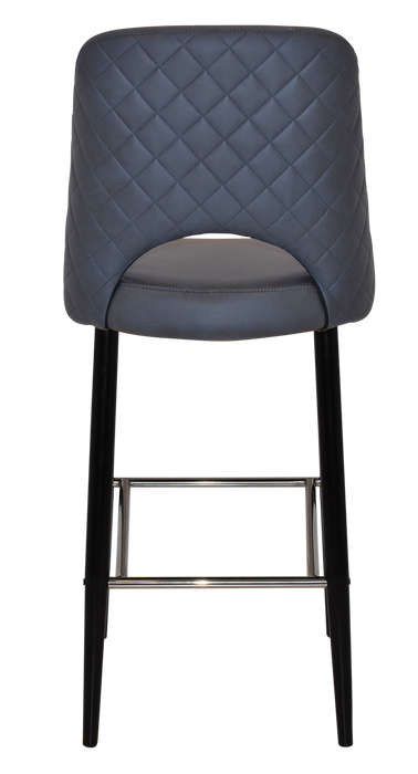 Stool Albury Side 750 Metal Black - Pelle/Benito