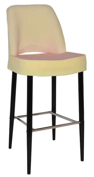 Stool Albury Side 750 Metal Black - Unupholstered