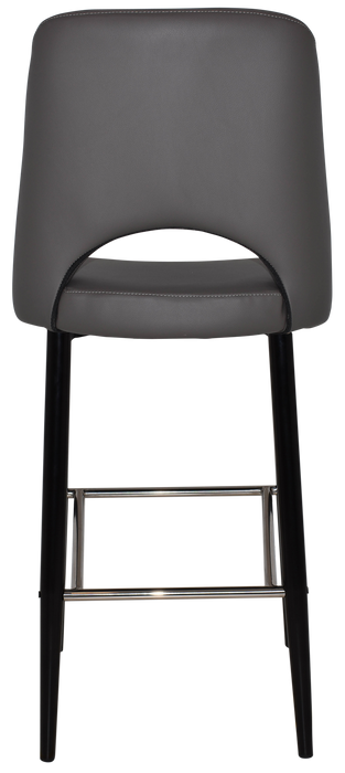 Stool Albury Side 750 Metal Black - Vinyl