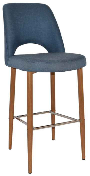 Stool Albury Side 750 Metal Light Oak - Gravity