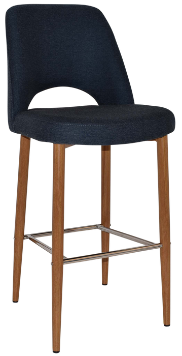 Stool Albury Side 750 Metal Light Oak - Gravity