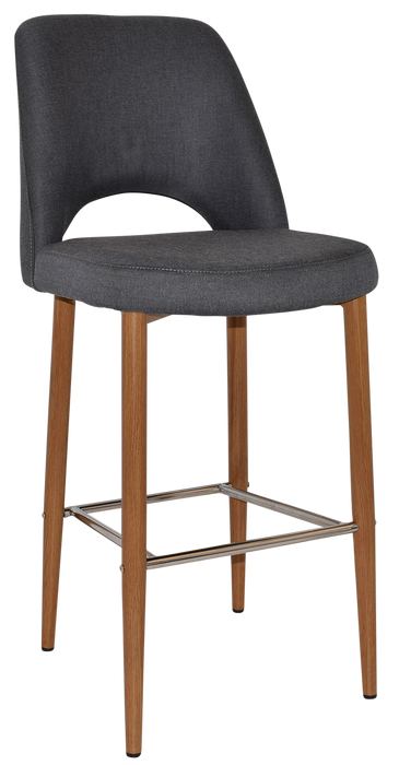 Stool Albury Side 750 Metal Light Oak - Gravity