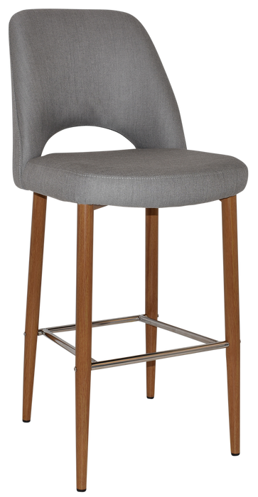 Stool Albury Side 750 Metal Light Oak - Gravity