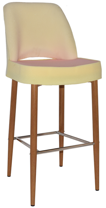 Stool Albury Side 750 Metal Light Oak - Unupholstered