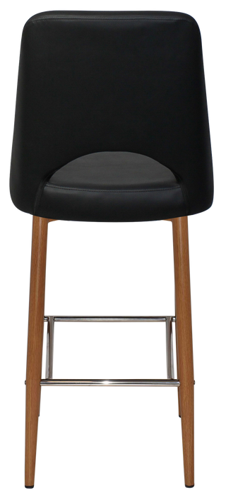 Stool Albury Side 750 Metal Light Oak - Vinyl