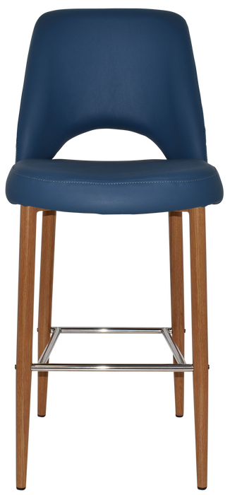 Stool Albury Side 750 Metal Light Oak - Vinyl