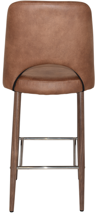 Stool Albury Side 750 Metal Light Walnut - Eastwood