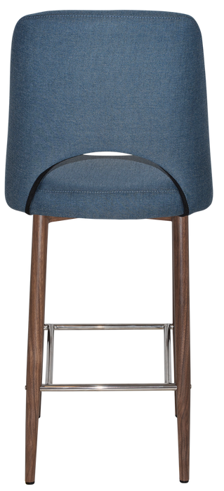 Stool Albury Side 750 Metal Light Walnut - Gravity