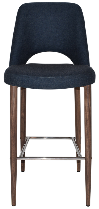 Stool Albury Side 750 Metal Light Walnut - Gravity