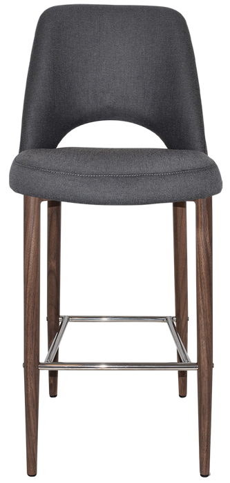 Stool Albury Side 750 Metal Light Walnut - Gravity