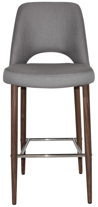 Stool Albury Side 750 Metal Light Walnut - Gravity