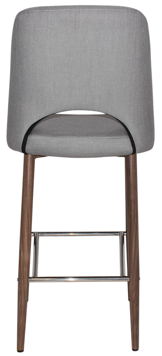 Stool Albury Side 750 Metal Light Walnut - Gravity