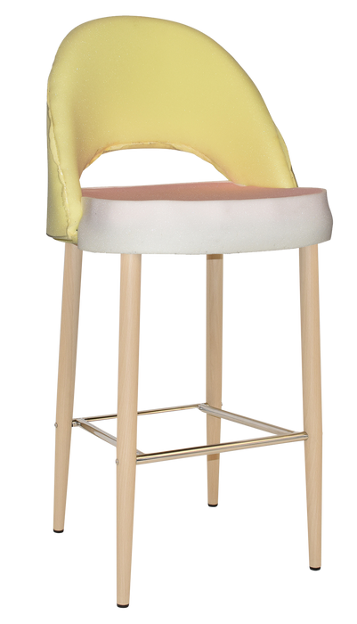 Stool Chevron 750 Metal Birch