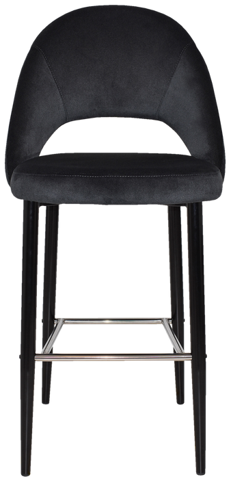 Stool Chevron 750 Metal Black - Regis Charcoal