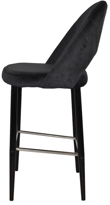 Stool Chevron 750 Metal Black - Regis Charcoal